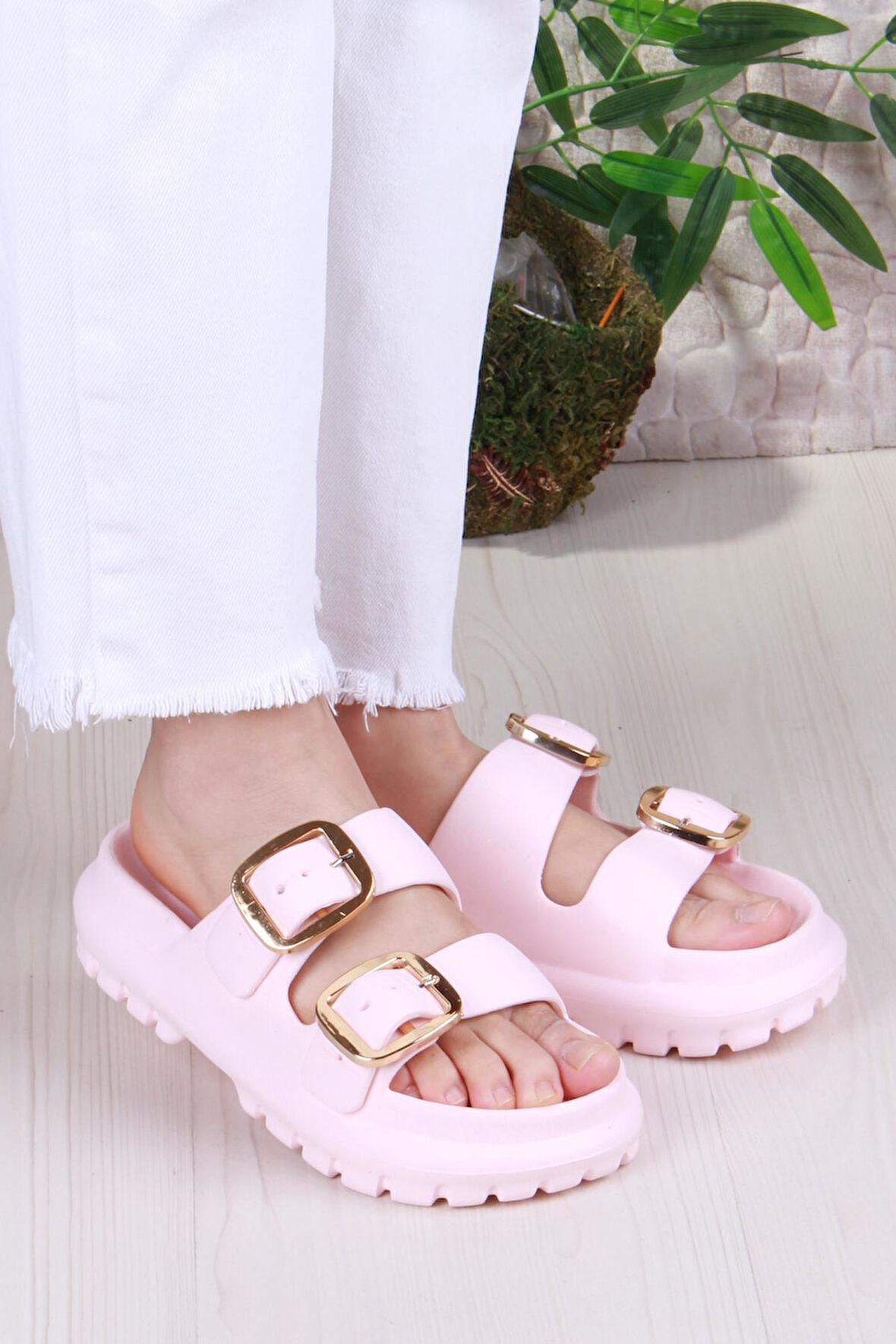 Fort Smx EZ0173 Plaj Deniz Havuz Terliği Hafif Rahat Esnek Kadın Terlik