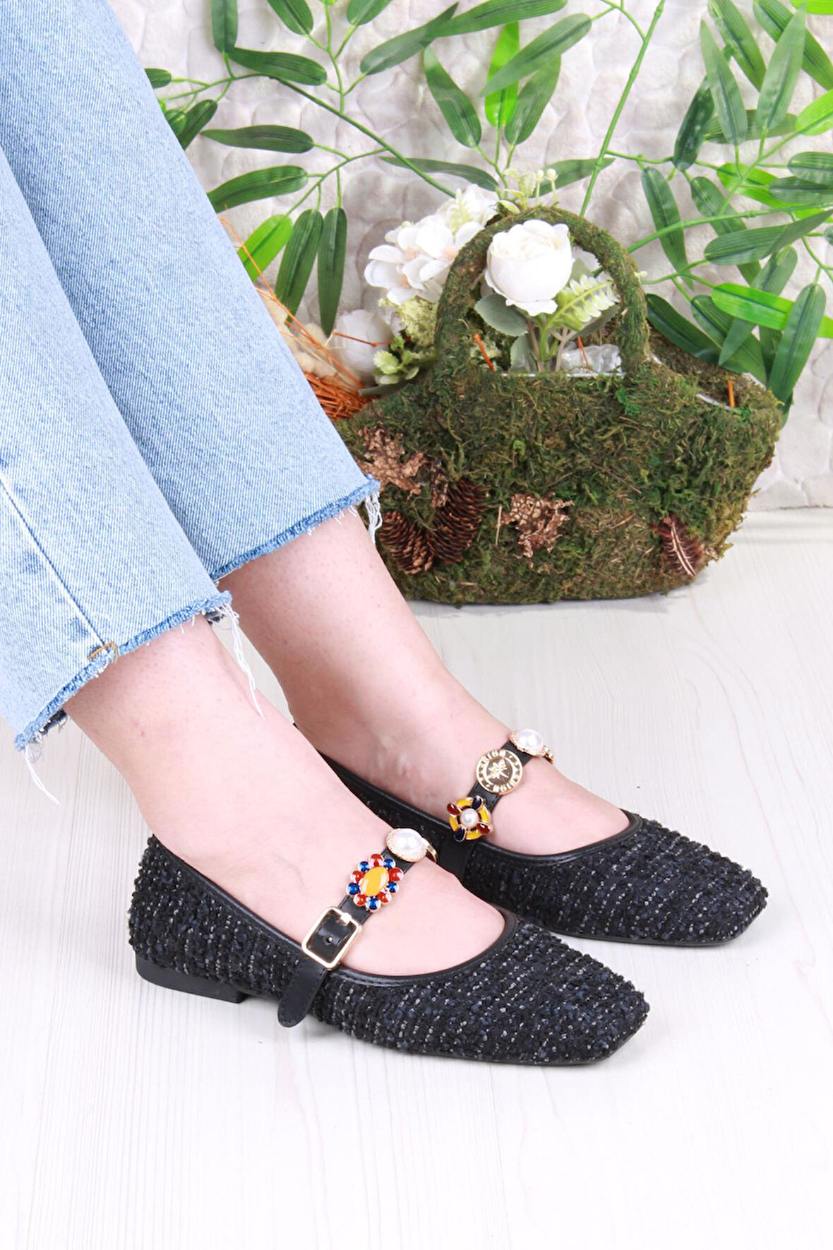 Fort 027-721 Fls Taş Toka Detaylı Rahat Kadın Babet