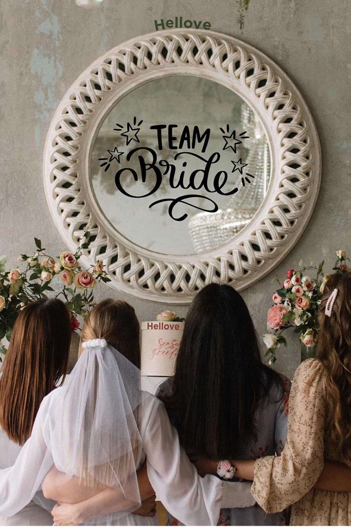 Bride To Be Yazısı Ayna Cam Sticker Team Bride Sticker  Aksesuar İz Bırakmaz Kolay Yapışır 