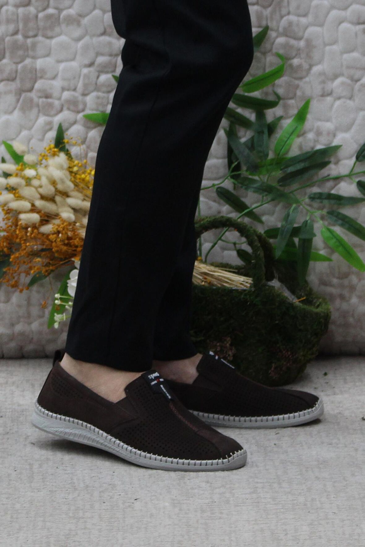 Mehmet Mete 1119 Kahve Nubuk Hakiki Deri Erkek Ayakkabı