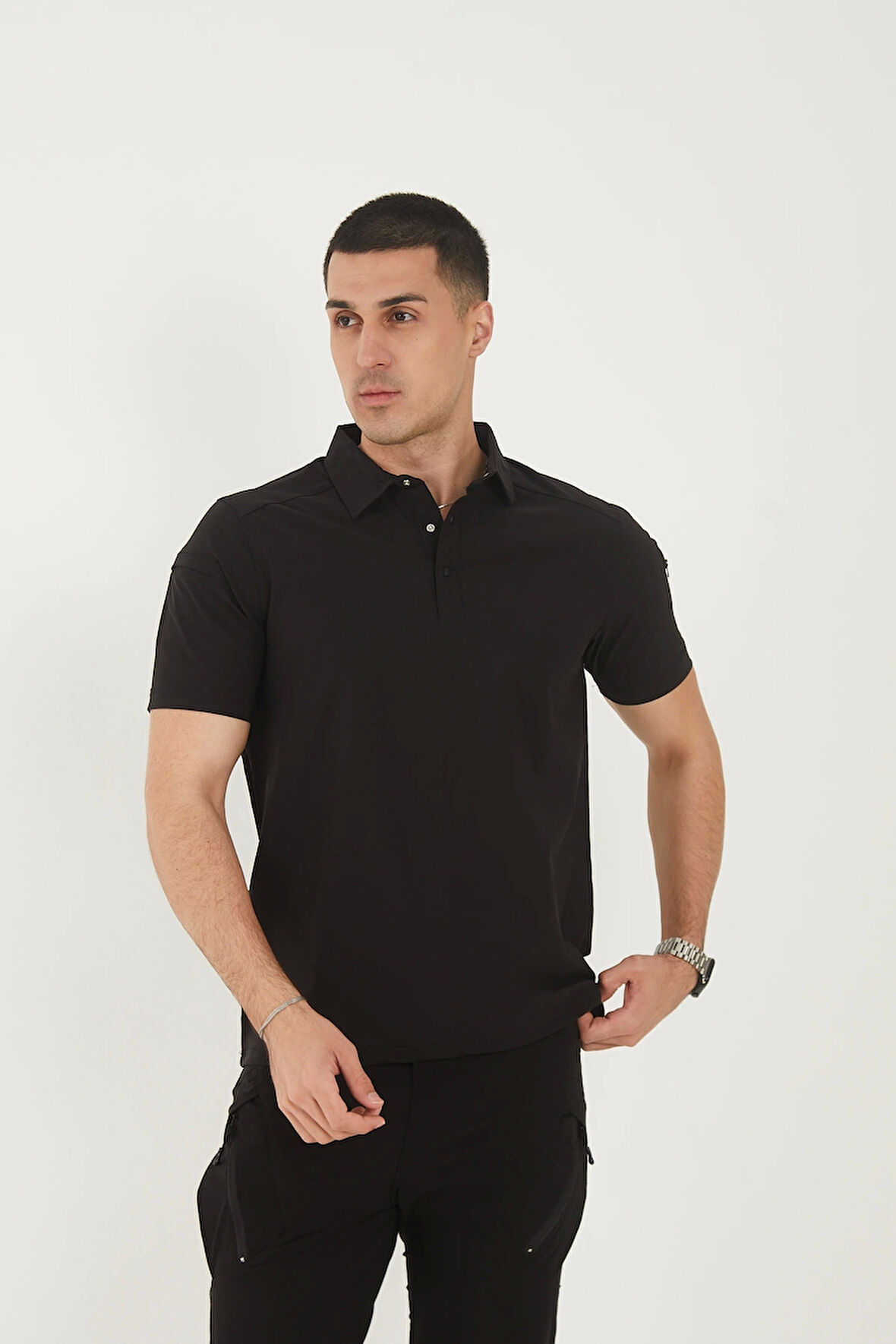 Outdoor Taktik Polo Tişört | Su İticili, Esnek, Nefes Alabilir | Görev & Günlük Kullanım İçin