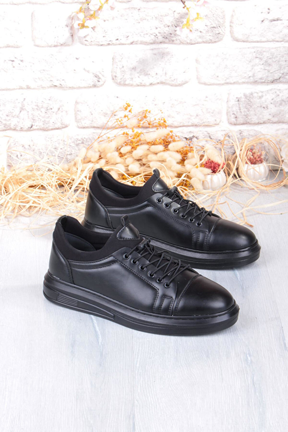 Fort 1196 Etap Lastik Bağcıklı Rahat Hafif Dikişli Taban Erkek Ayakkabı