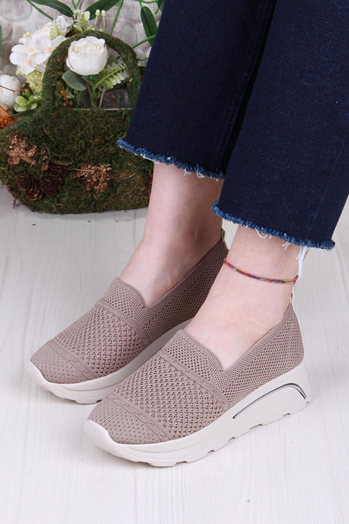 Fort 17-0250 Anatomik Hafif Rahat Esnek Triko Kadın Ayakkabı