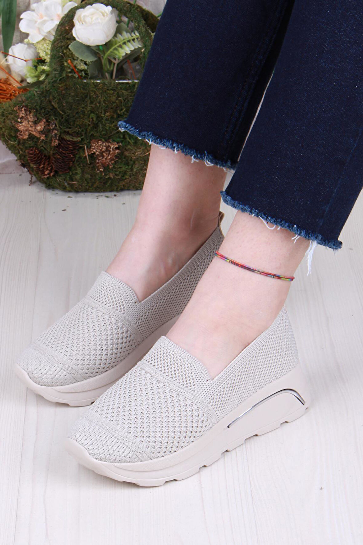 Fort 17-0250 Anatomik Hafif Rahat Esnek Triko Kadın Ayakkabı