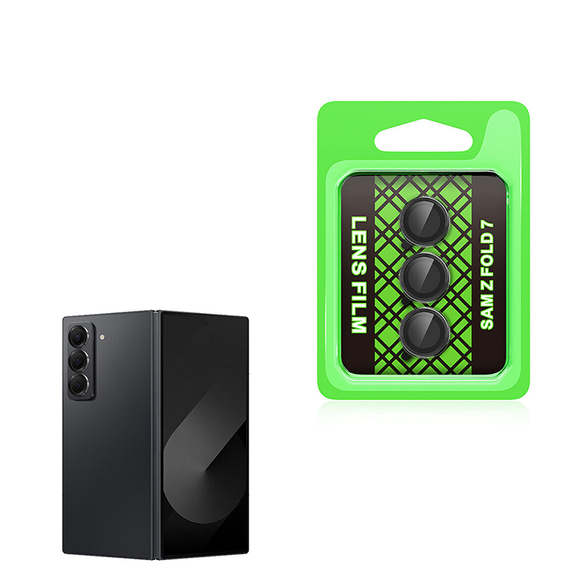 Galaxy Z Fold 7 Kamera Temperli Cam Lens Koruyucu CL-07