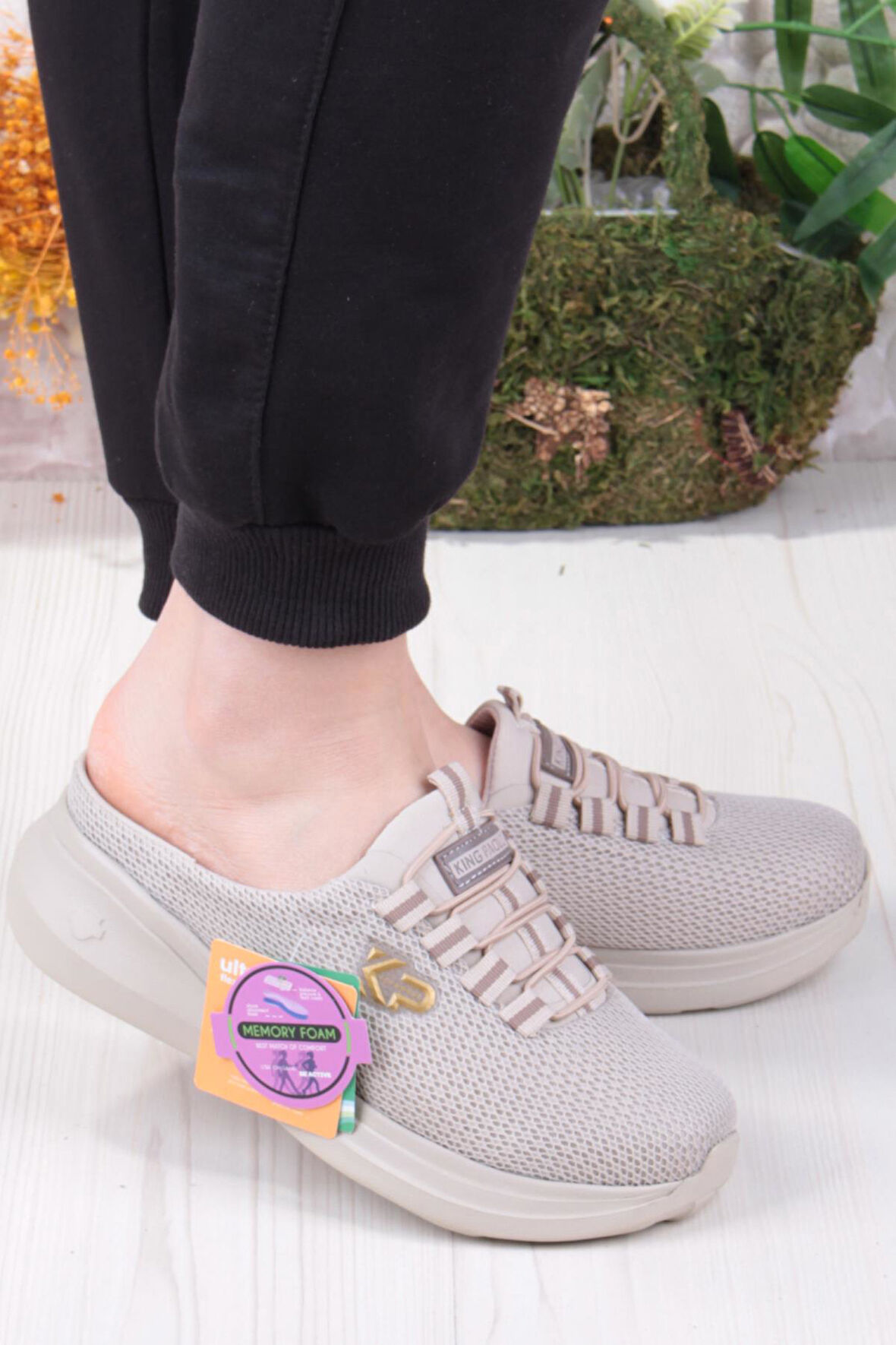 Fort King Lina Anatomik Rahat Esnek Memory Foam Taban Sabo Terlik Kadın Terlik