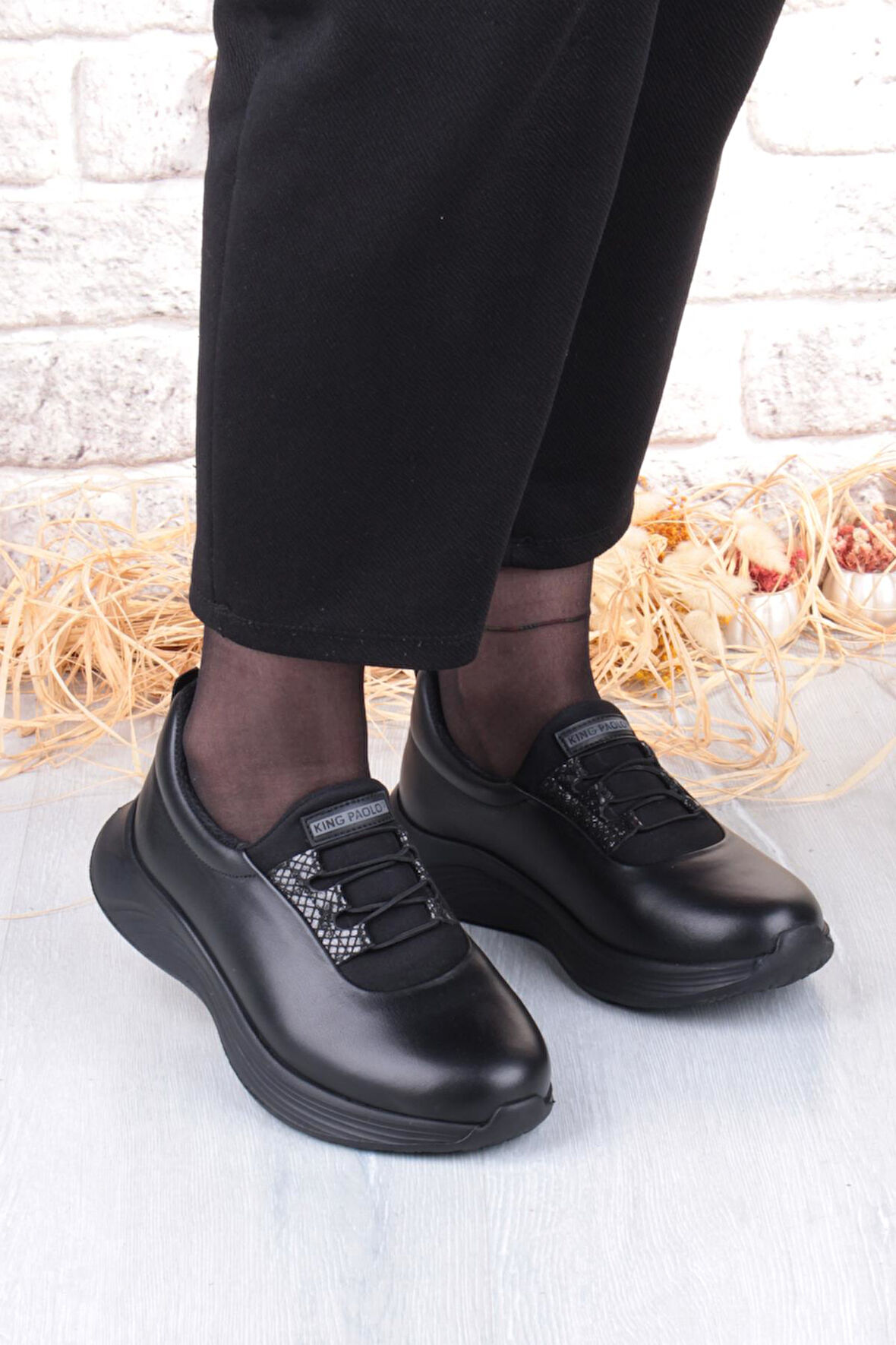 King Paolo I5209 Belis Comfort Hakiki Deri Kadın Ayakkabı