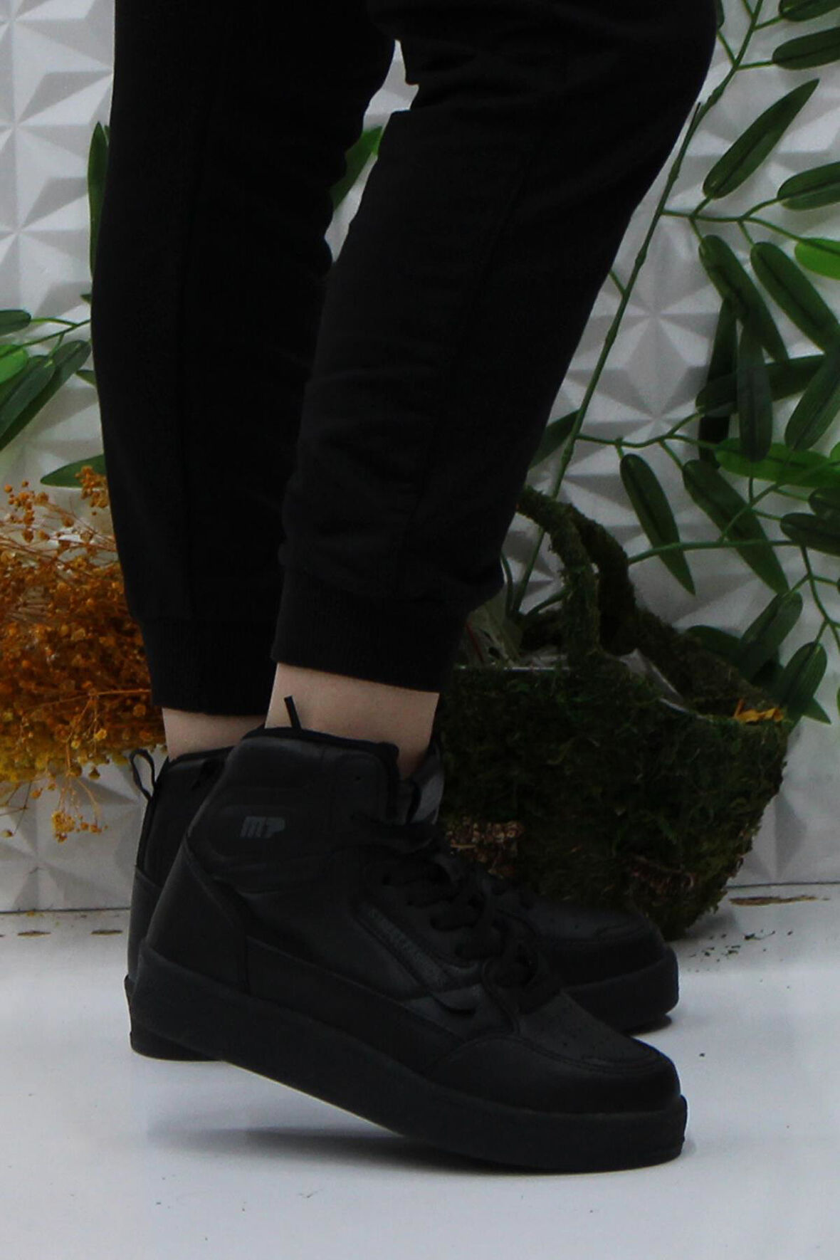 M.P 242-2057 Siyah Rahat Orijinal Ürün Bilekli Kadın Spor Ayakkabı