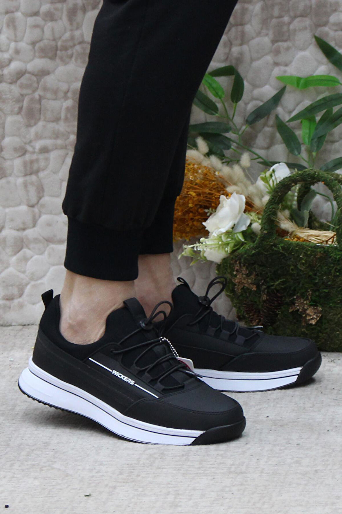 Fort 2649 Wks 2629 Siyah Beyaz Anatomik Rahat Sneaker Erkek Ayakkabı