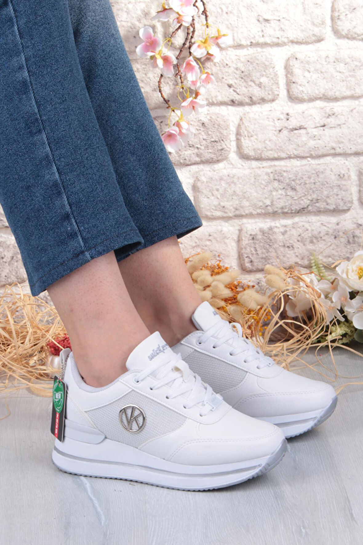 Fort 2927 Wks Rahat Hafif Kalın Taban Kadın Spor Ayakkabı