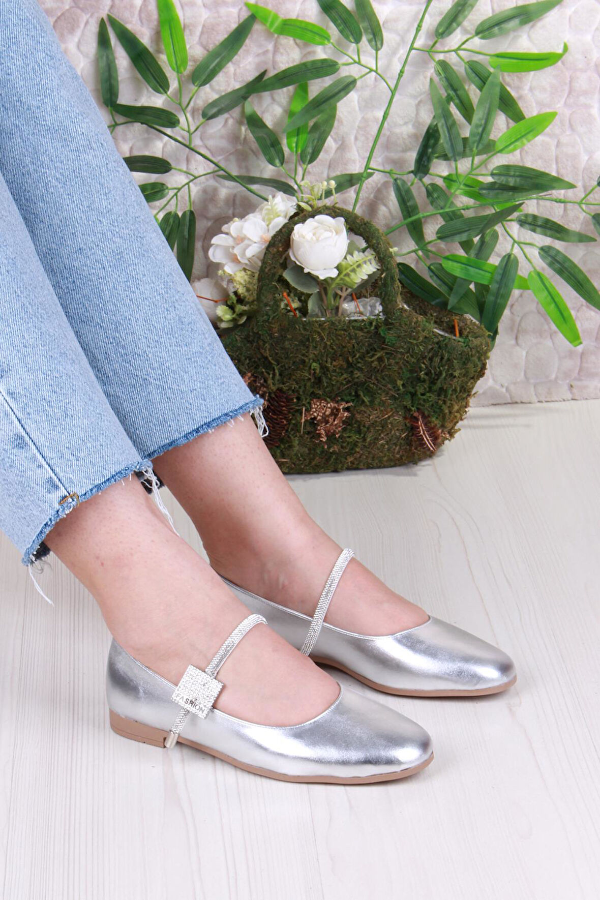 Fort 01-625 Soft Taş Toka Detaylı Rahat Kadın Babet