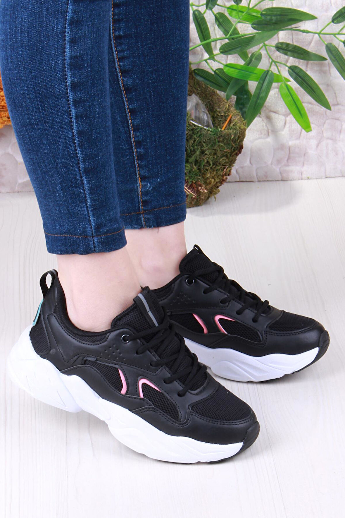 Fort 2107 LMB Rahat Hafif Kalın Taban Sneaker Kadın Spor Ayakkabı