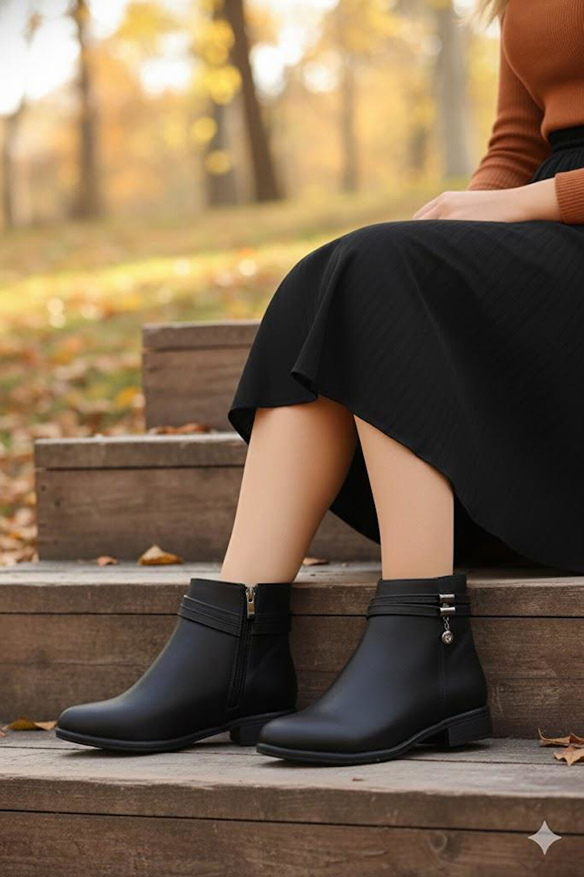 Fort 7932 Rahat Toka Detaylı Kaymaz Taban Sıcak Astar Kadın Bot