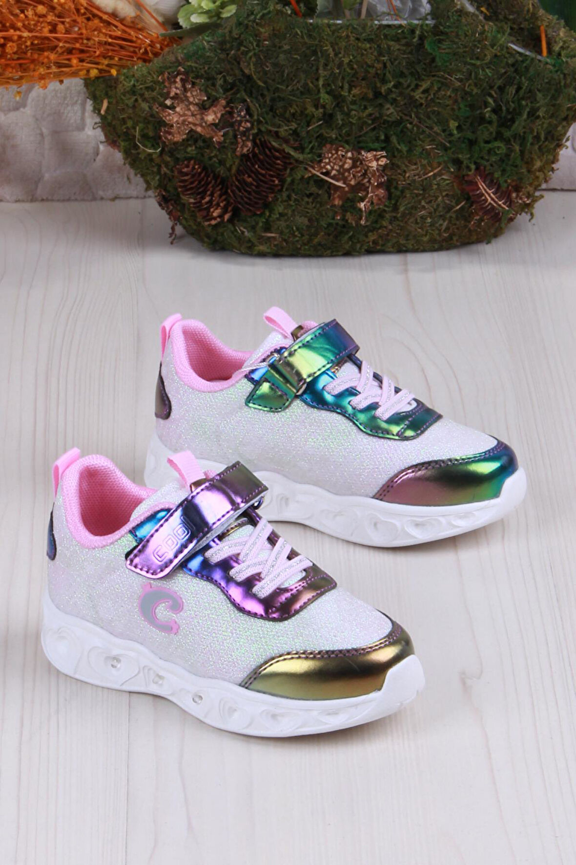 Fort Cool Yuki Rahat Hafif Sneaker Işıklı Kız Çocuk Ayakkabı