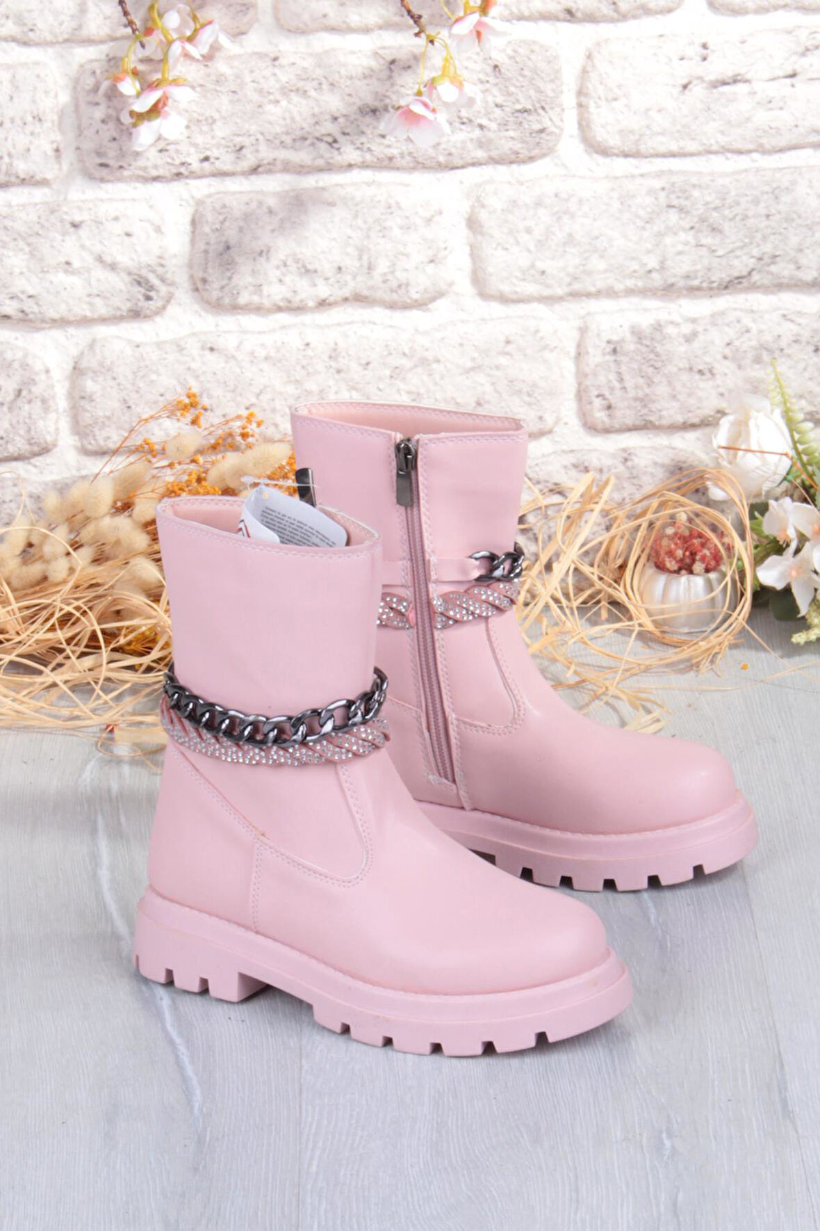 Fort Cool Duru Anatomik Sıcak Astar Kaymaz Taban Kız Çocuk Çizme