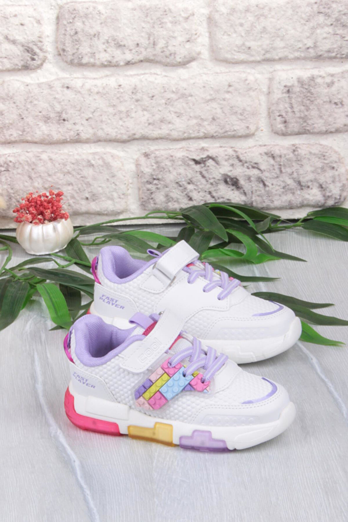 Fort Cool Heros Rahat Logo Desenli Işıklı Kız Çocuk Ayakkabı