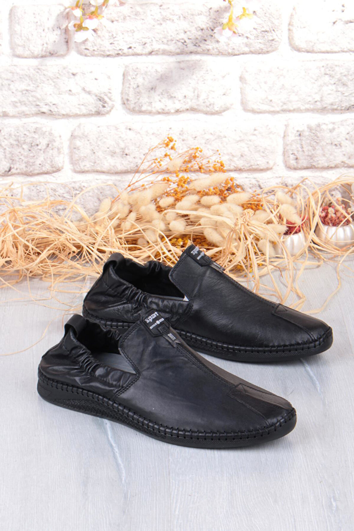 Mehmet Mete 42612 Lastikli Comfort Rahat Esnek Hakiki Deri Erkek Ayakkabı