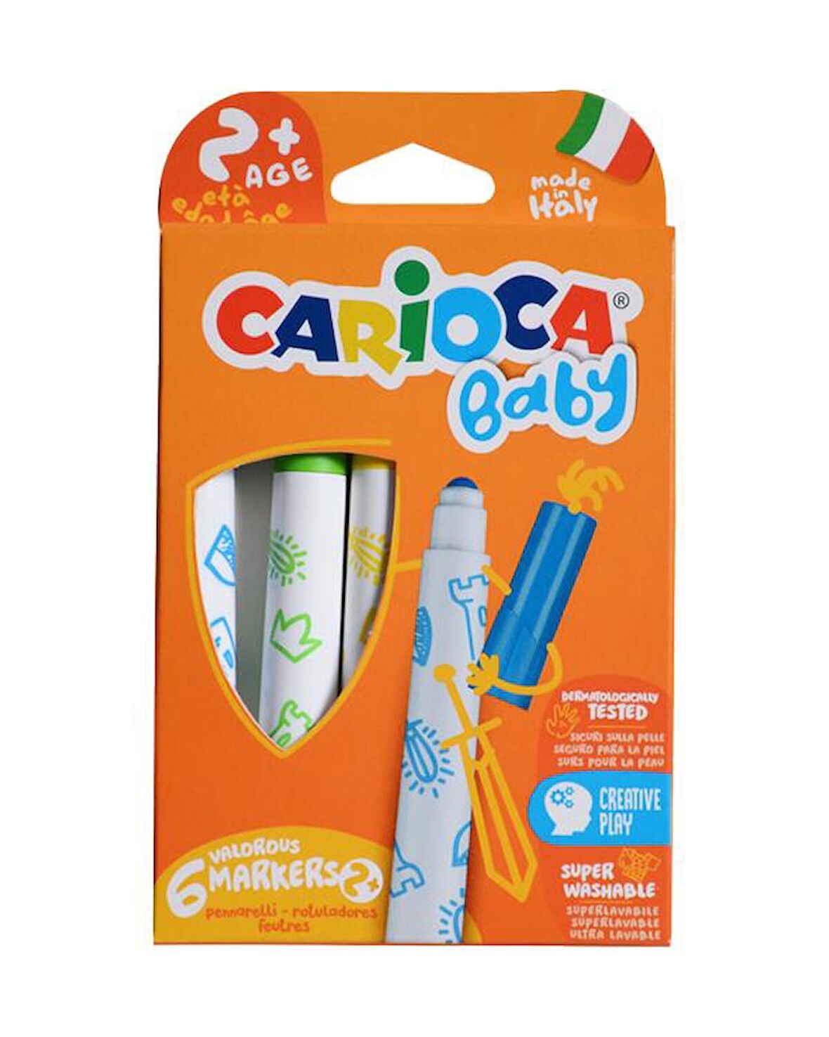 Carioca Baby Parmak Boya ve Carioca Baby Marker 2 Adet Boyama Seti