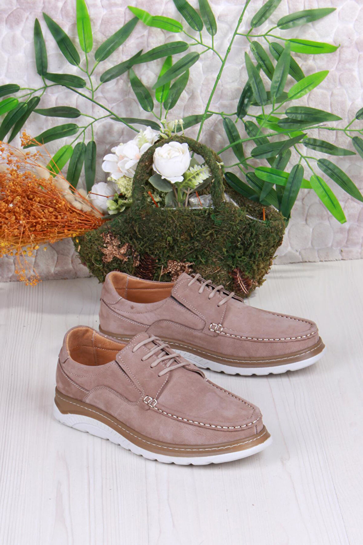 Mehmet Mete 4044 Carlo Nubuk Hafif Rahat Hakiki Deri Erkek Ayakkabı