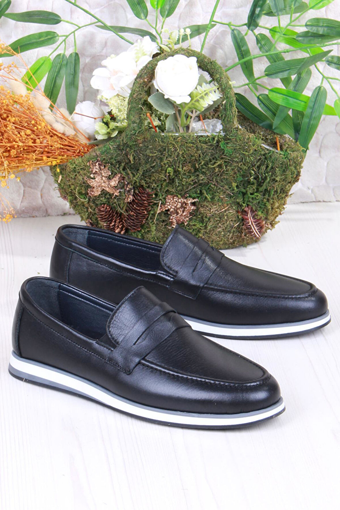 Mehmet Mete 424677 Rahat İç Ve Dış Hakiki Deri Loafer Erkek Ayakkabı