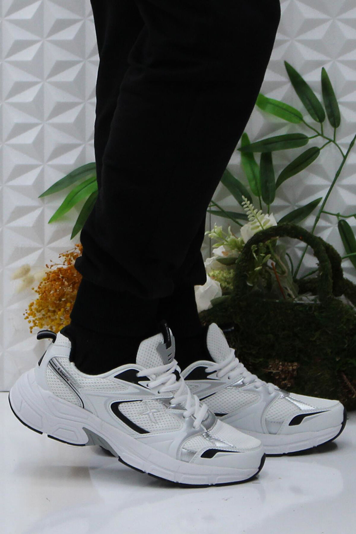 Kinetix Arlex Tx Beyaz Siyah Rahat Orijinal Ürün Erkek Spor Ayakkabı