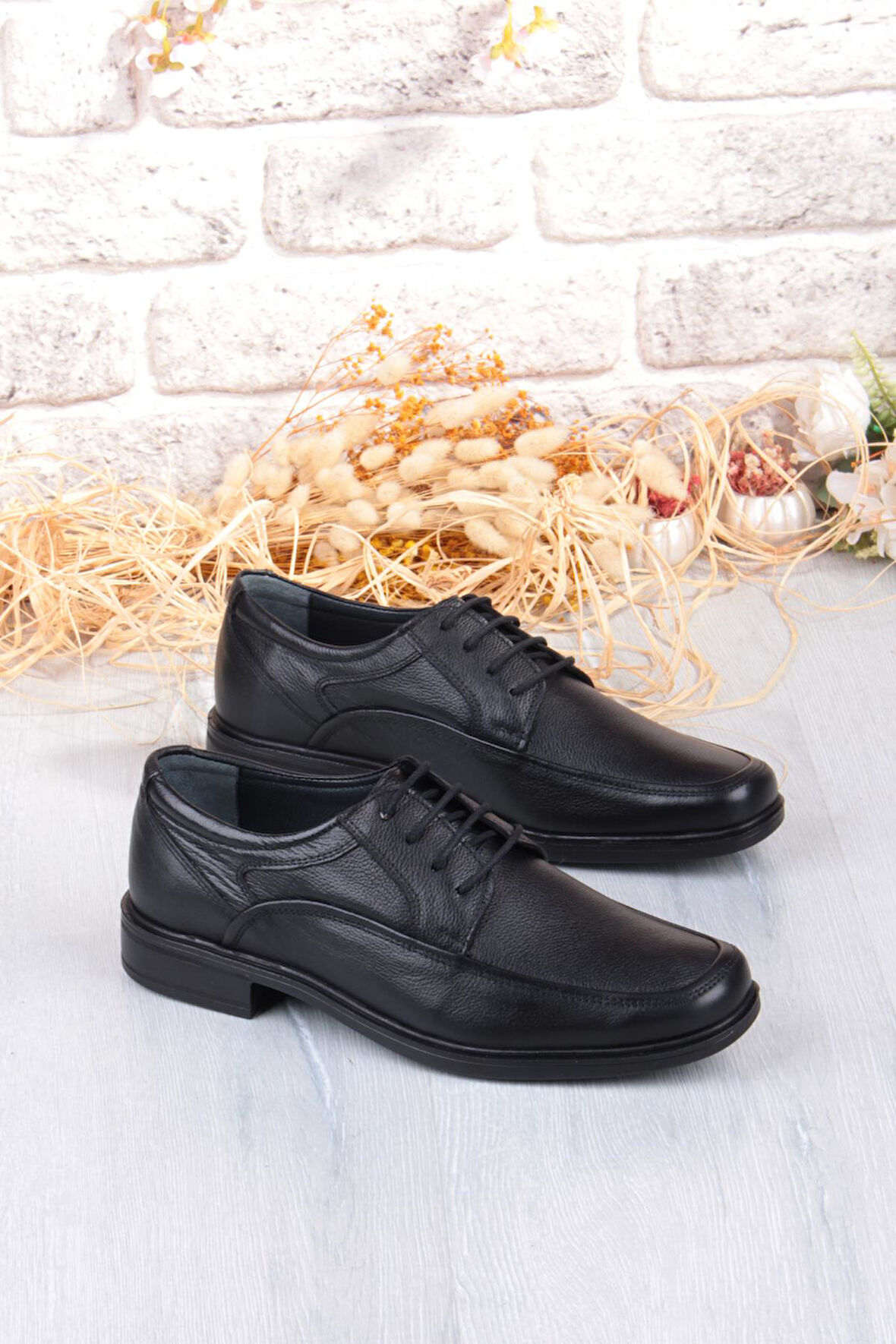 Mehmet Mete 42409 Rahat Kauçuk Kaymaz Taban Hakiki Deri Erkek Ayakkabı