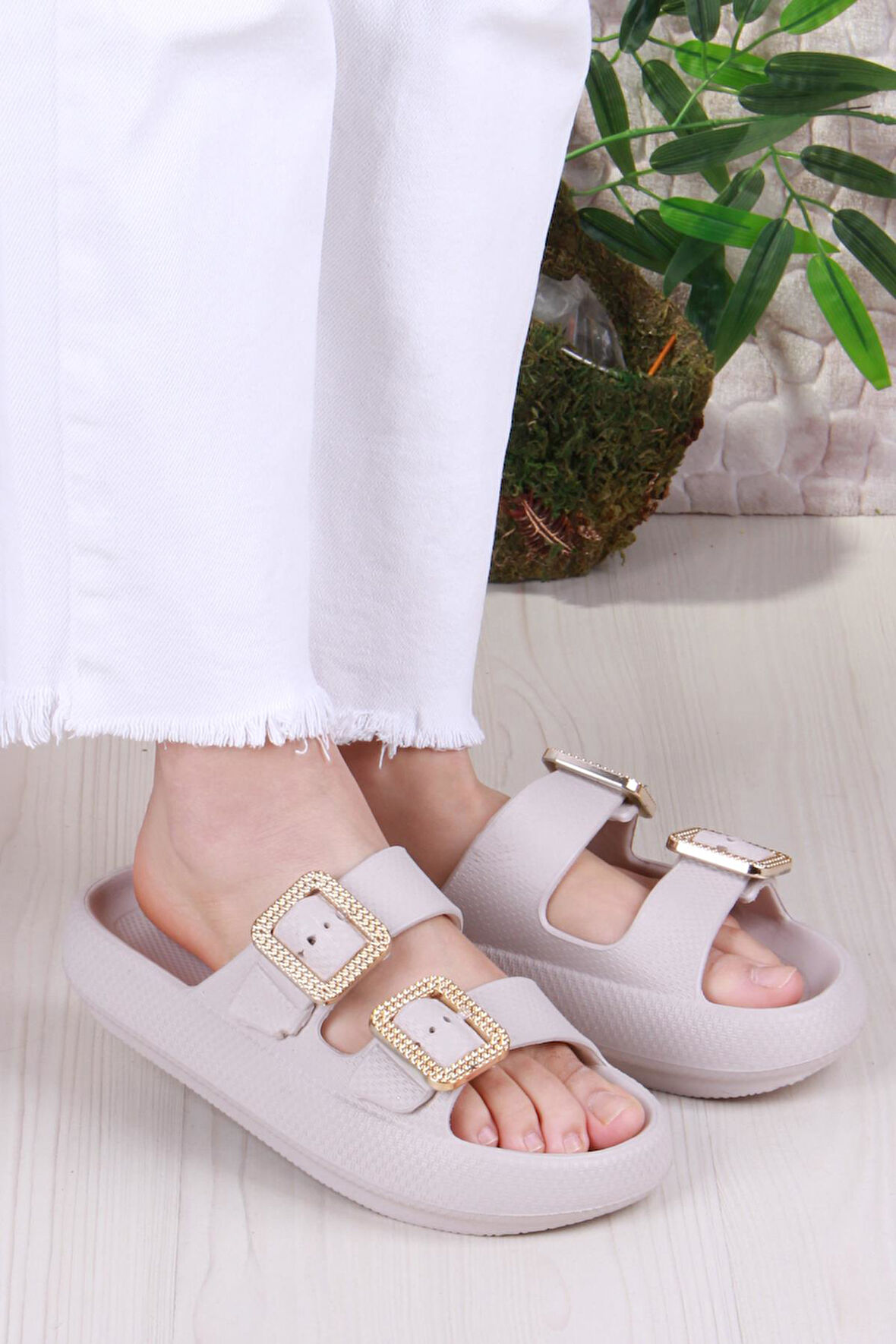 Fort Smx EZ5095 Plaj Deniz Havuz Terliği Hafif Rahat Esnek Kadın Terlik