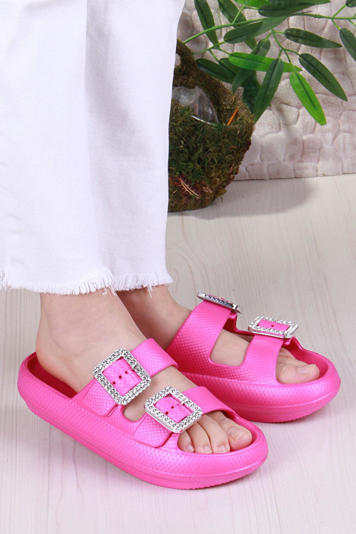 Fort Smx EZ5095 Plaj Deniz Havuz Terliği Hafif Rahat Esnek Kadın Terlik