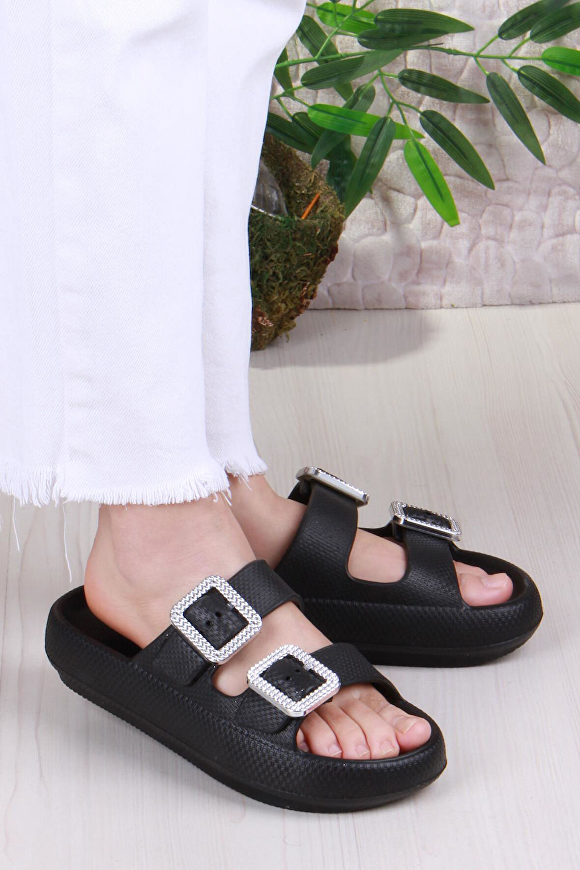 Fort Smx EZ5095 Plaj Deniz Havuz Terliği Hafif Rahat Esnek Kadın Terlik