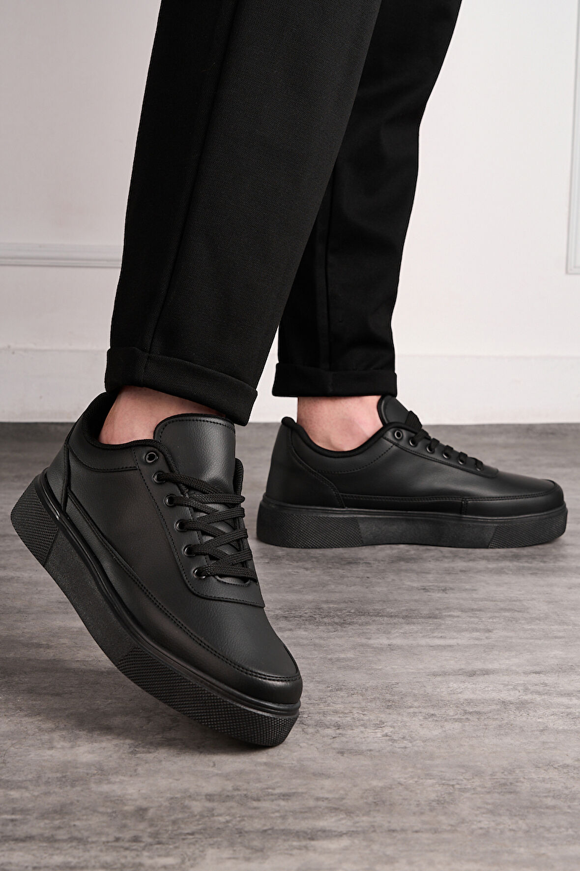 Günlük Siyah  Erkek Sneaker Ayakkabı