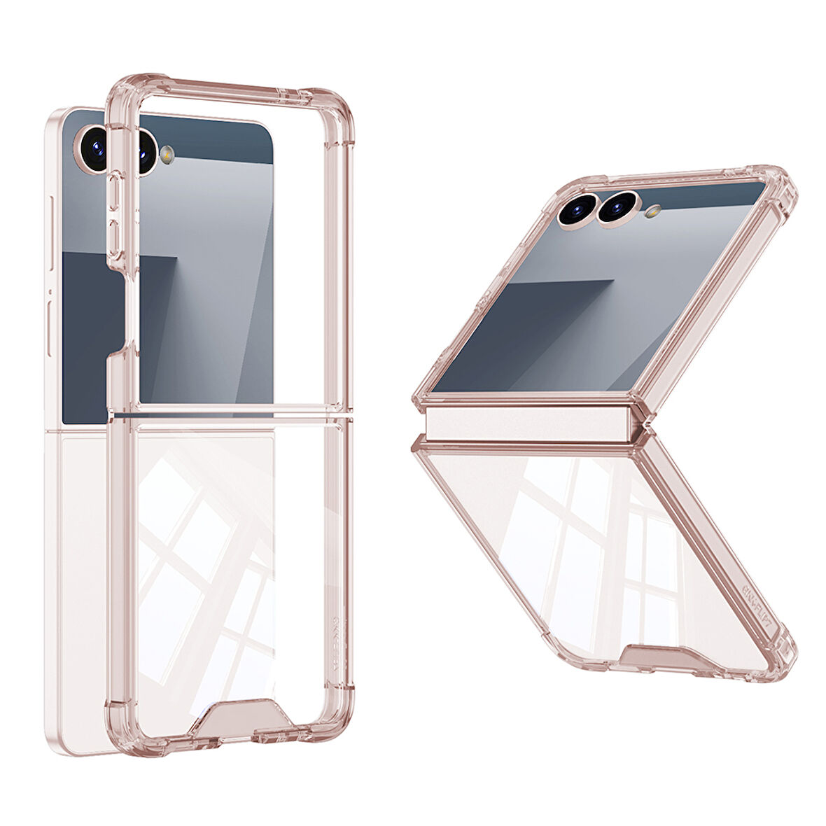 Galaxy Z Flip 7 Kılıf Full Camlı Kıpta Kapak