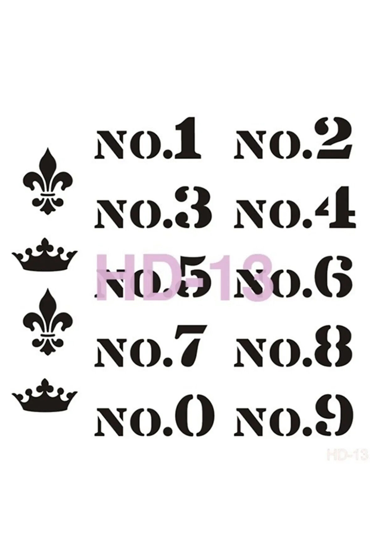 Hd013 Home Dekor Stencil 45x45