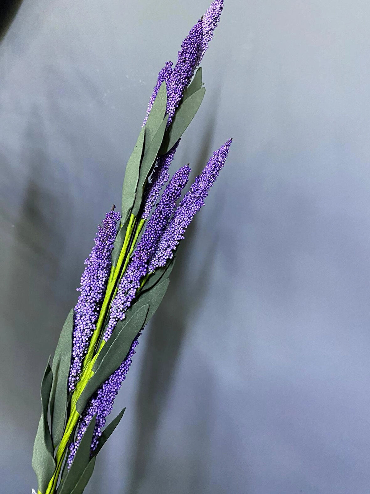 Dekoratif Yapay Lavanta Çiçek 62 Cm Mor Renk