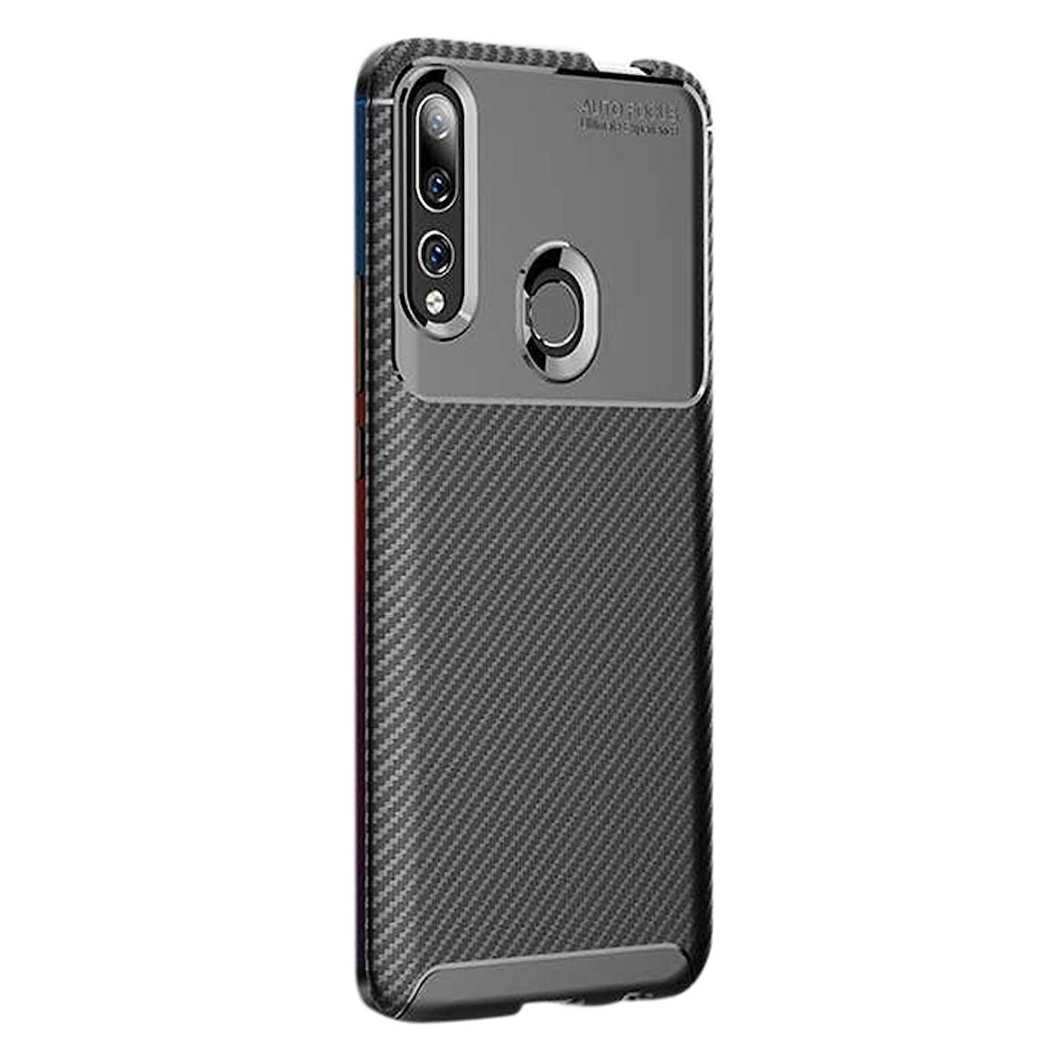 Gpack Huawei Y9 Prime 2019 Kılıf Negro Karbon Dizayn SilikonNano Glass