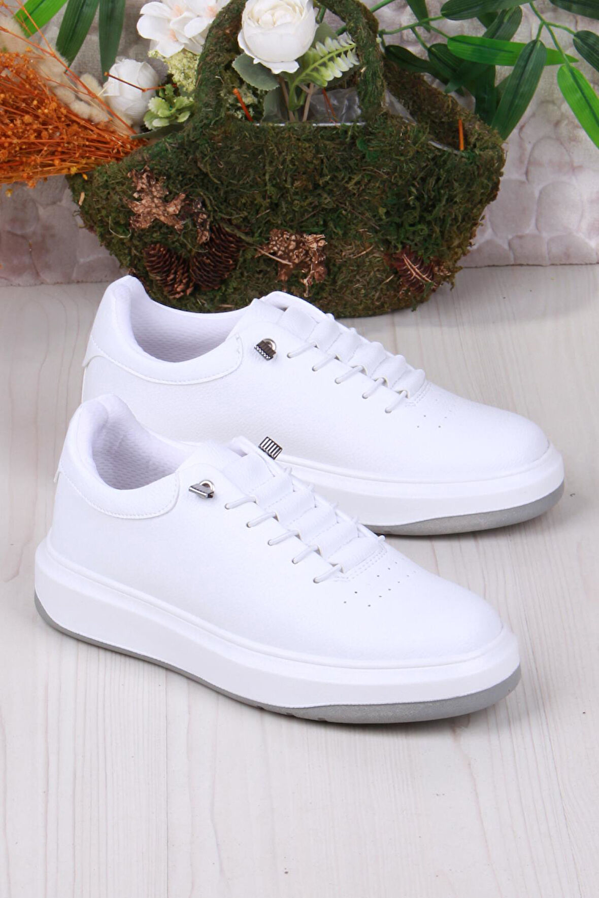 Fort 07404 Cnt Cilt Suni Deri Latikli Bağçıklı Kalın Taban Erkek Ayakkabı