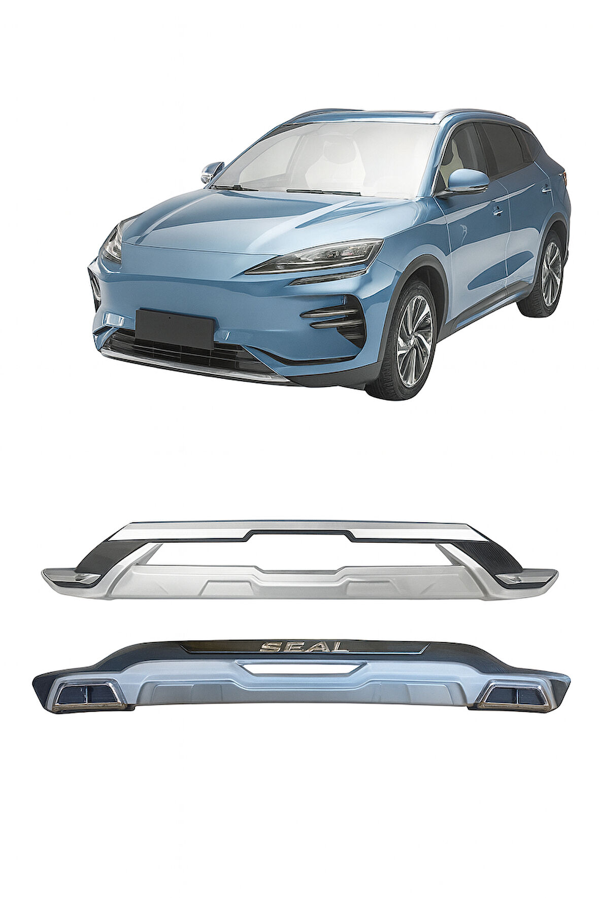 AUTOGP  Byd seal u ön ve arka tampon koruma difüzör plastik 2024+