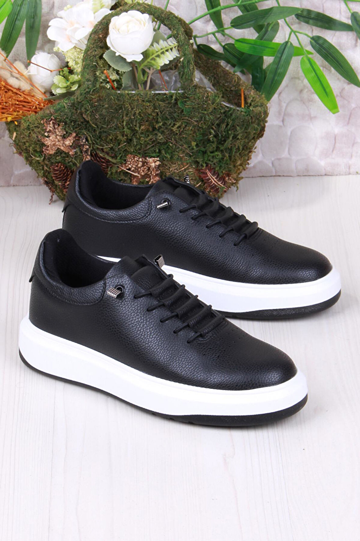 Fort 07404 Cnt Cilt Suni Deri Latikli Bağçıklı Kalın Taban Erkek Ayakkabı