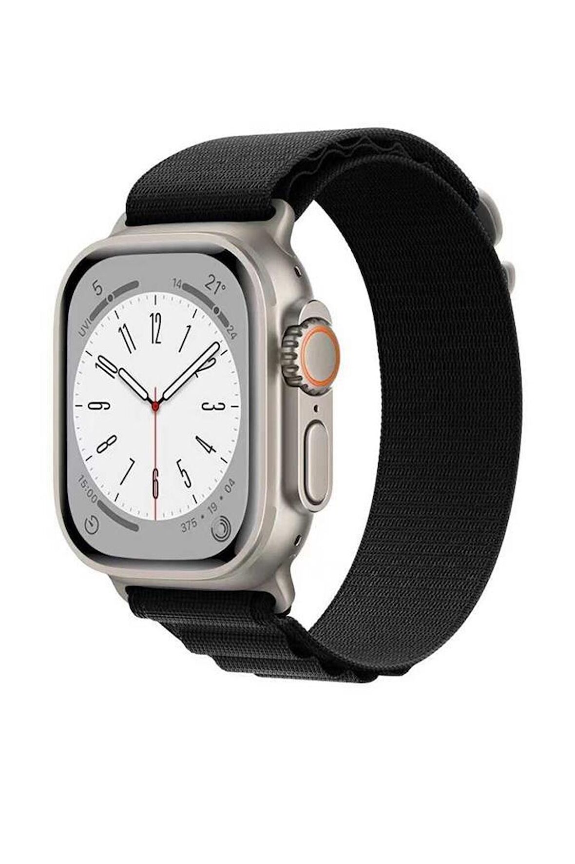 Apple Watch 42mm Renkli ​​​​KRD-74 Hasır Tokalı Kordon