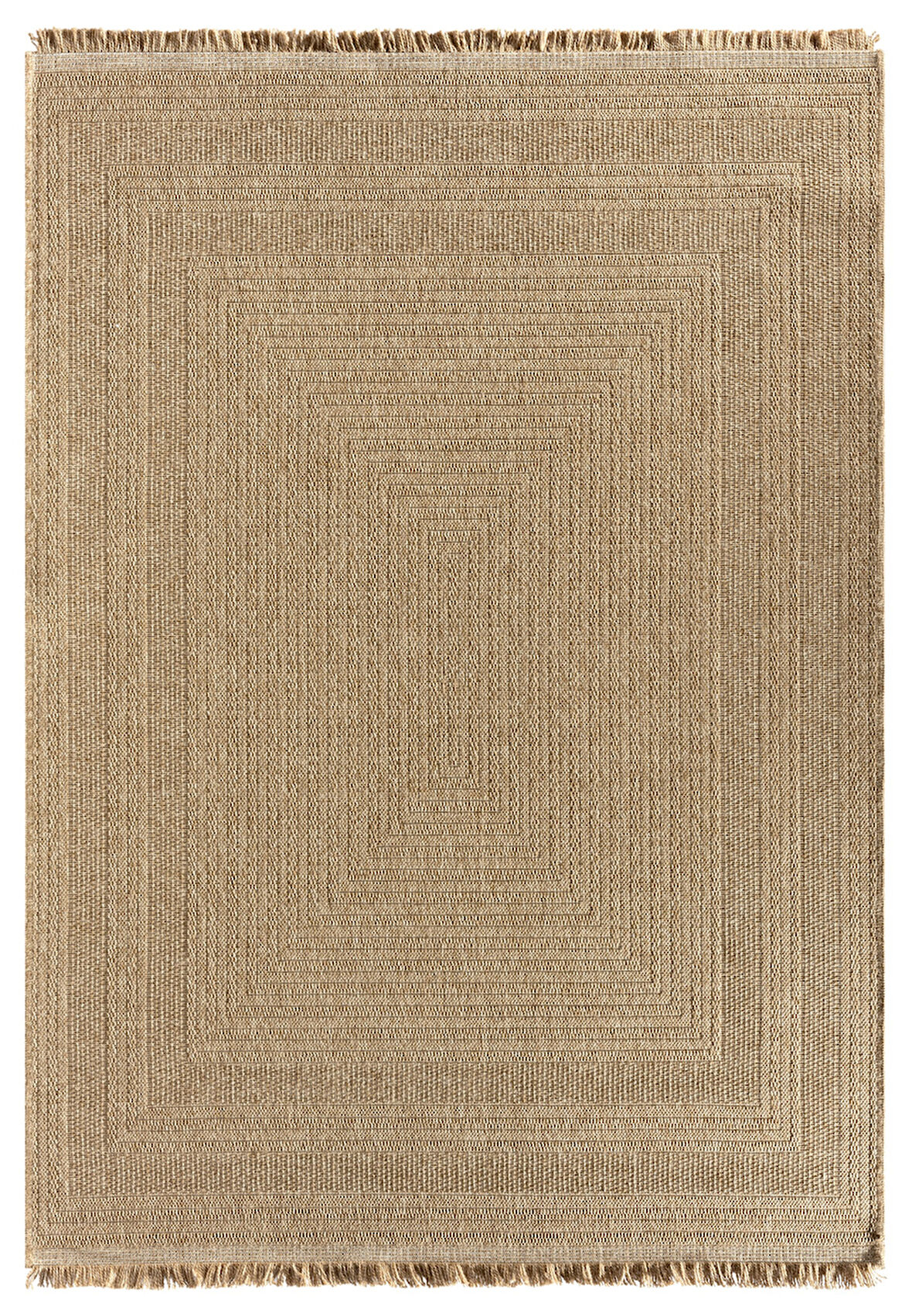 Seyran İndia Koleksiyonu Jüt Dokuma Natural Halı 668 Bej