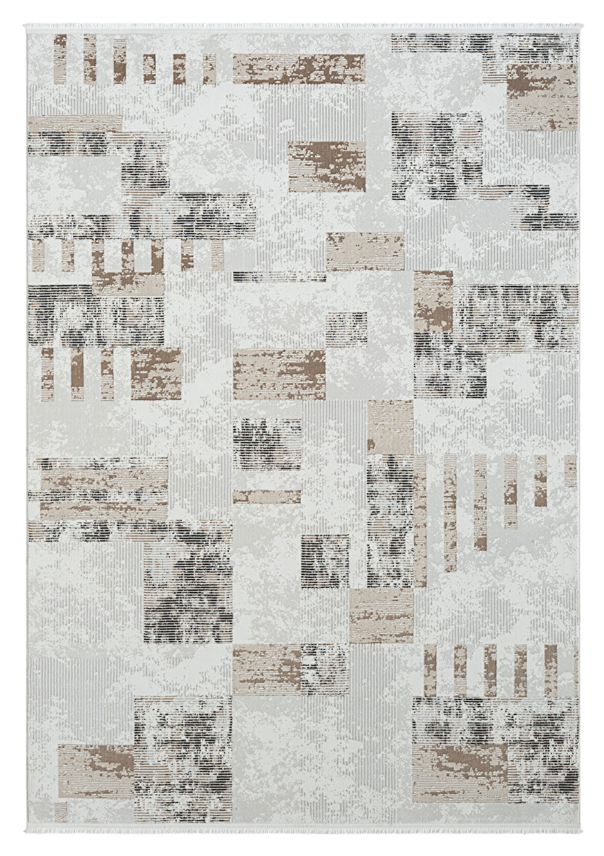 Seyran Mısra Koleksiyonu Modern Desenli Halı 5001 Kahve
