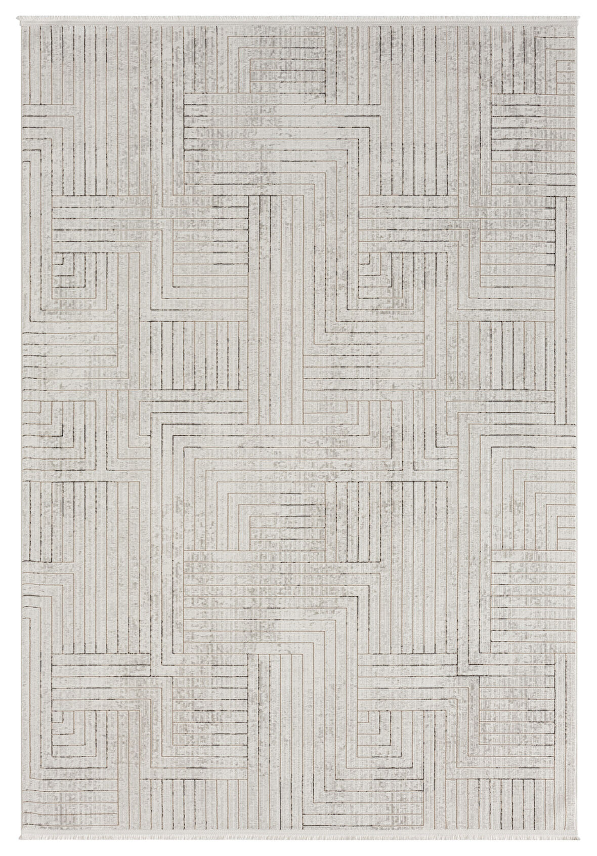 Seyran Mısra Koleksiyonu Modern Desenli Halı 5004 Kahve