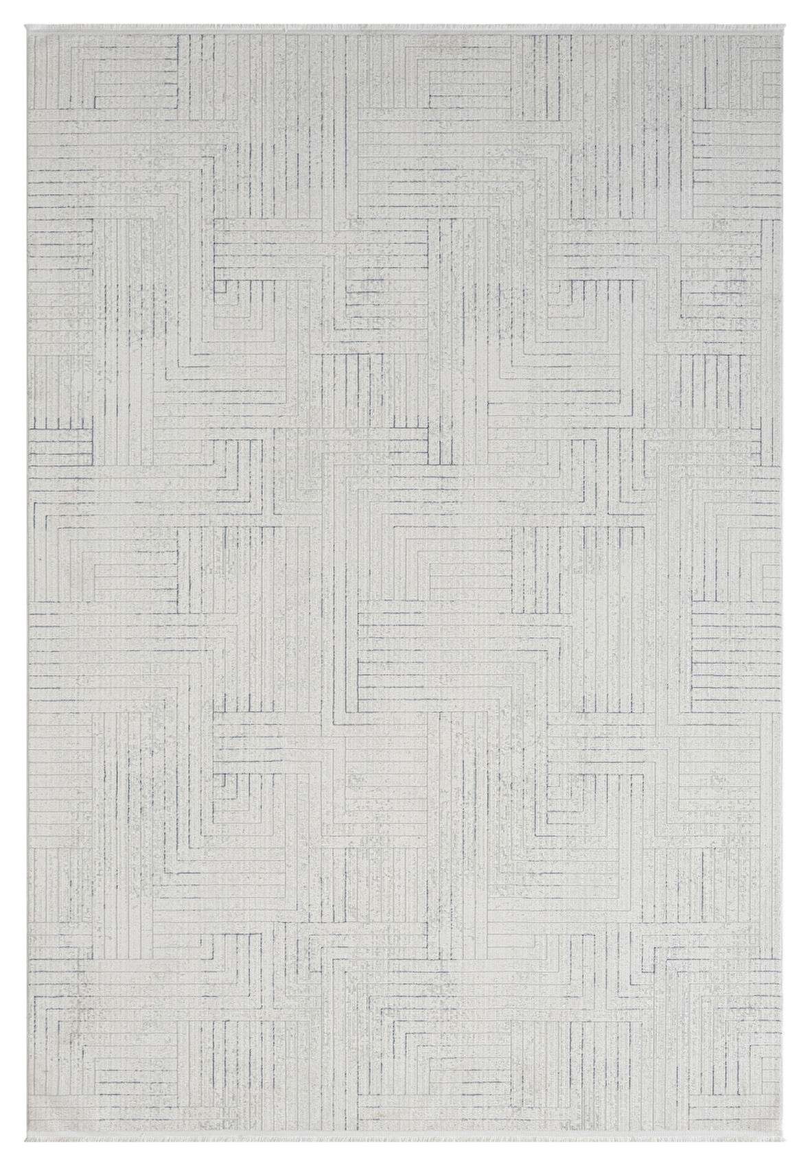 Seyran Mısra Koleksiyonu Modern Desenli Halı 5004 Mavi