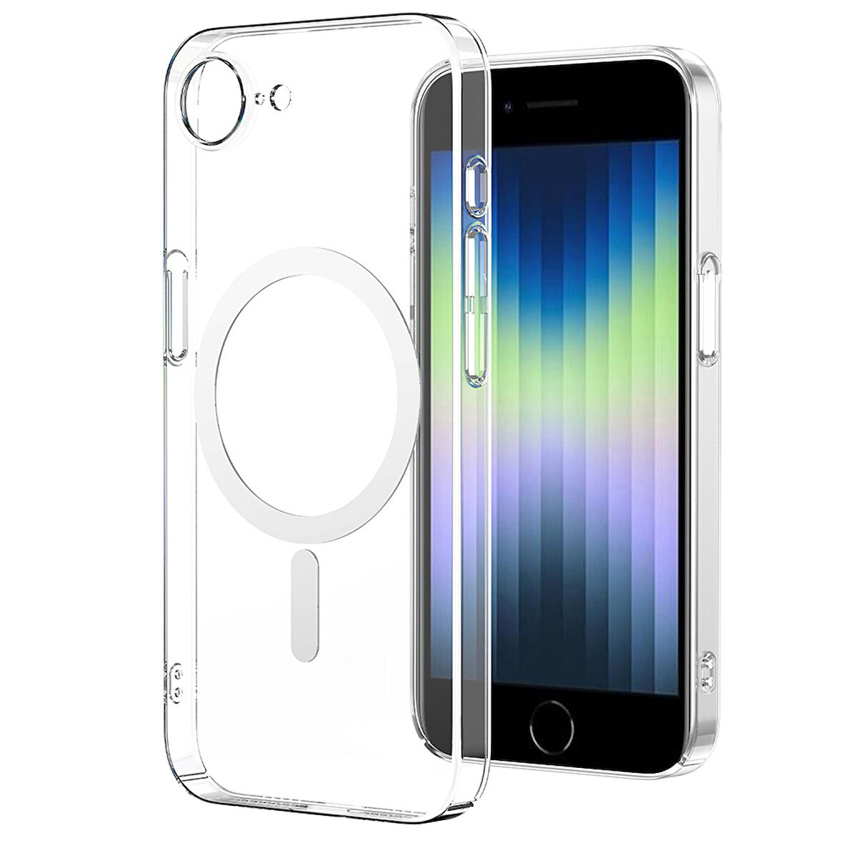 iPhone 16E Kılıf Magsafe Kamera ve Lens Korumalı Sert PC Lüx Kapak
