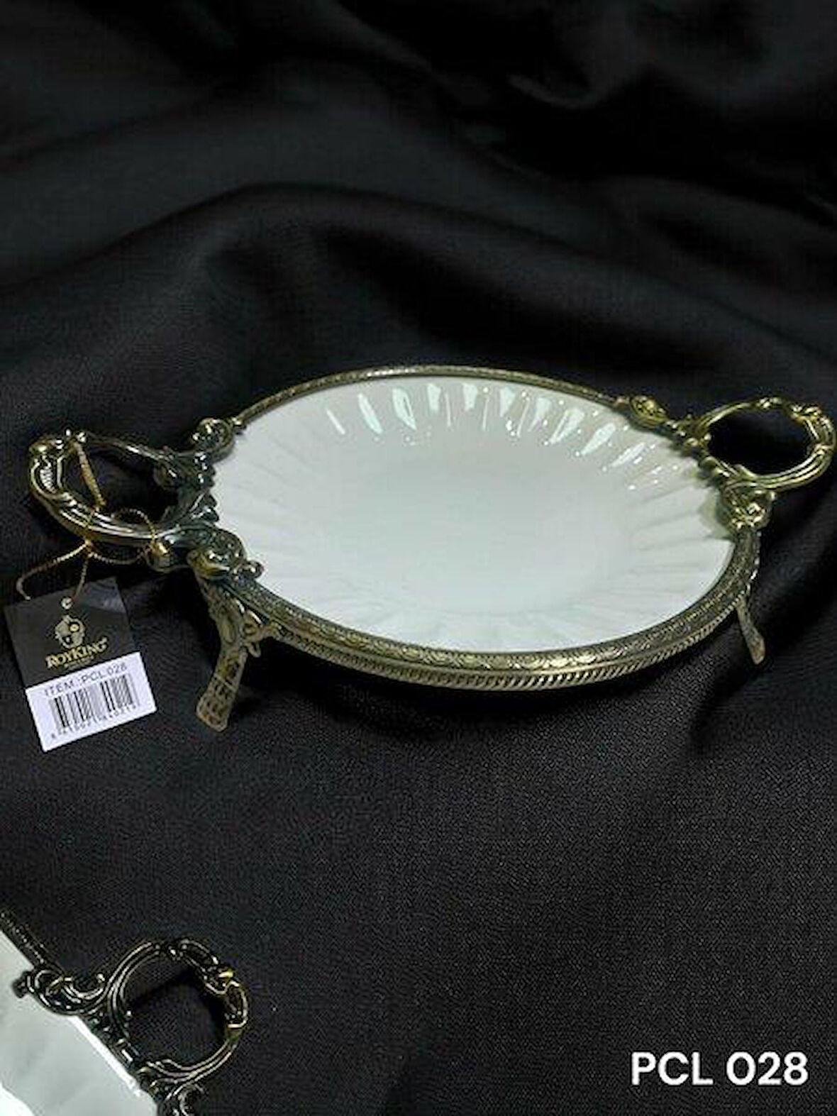 Roy King Elegance Yuvarlak Sunum Tabak Antique 36 Cm PCL 028