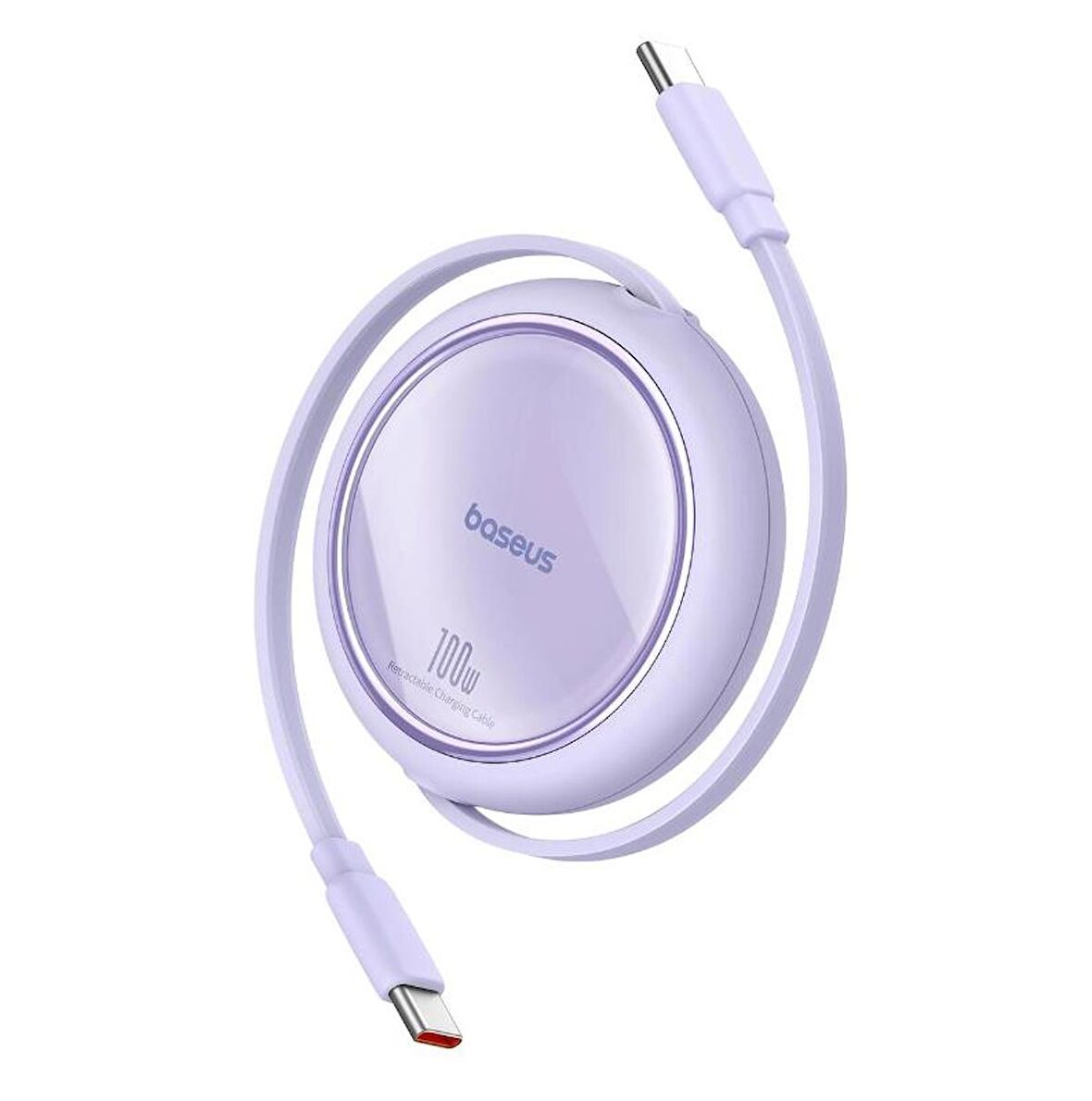 Baseus Super Şarj Makaralı 1Mt 100W Type-C Şarj Kablo Laptop Macbook Şarj iPhone 15 15 Pro Max Şarj
