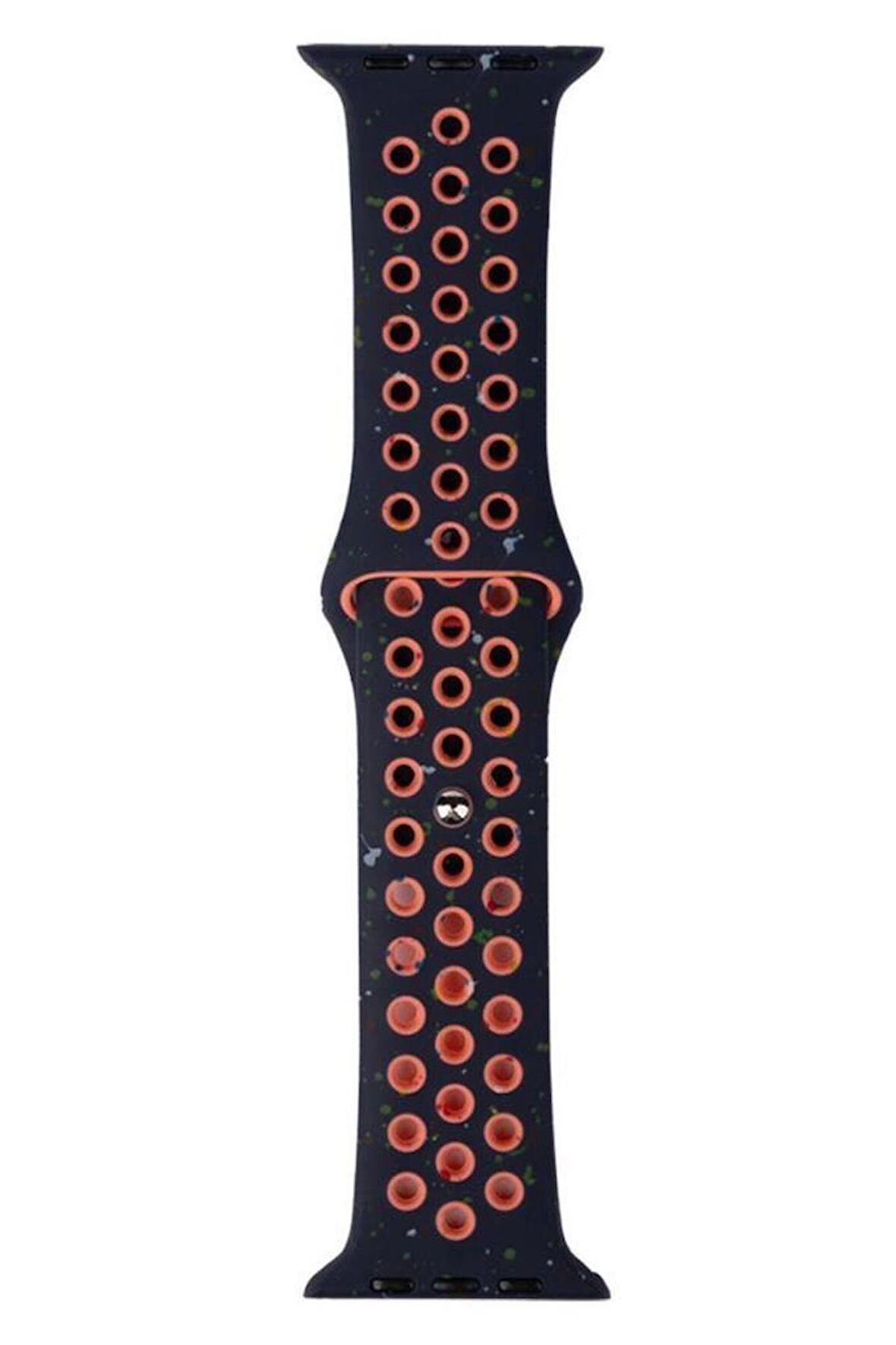 Watch 38mm KRD-02 Yeni Seri Suya Dayanıklı Delikli Renkli Silikon Kordon