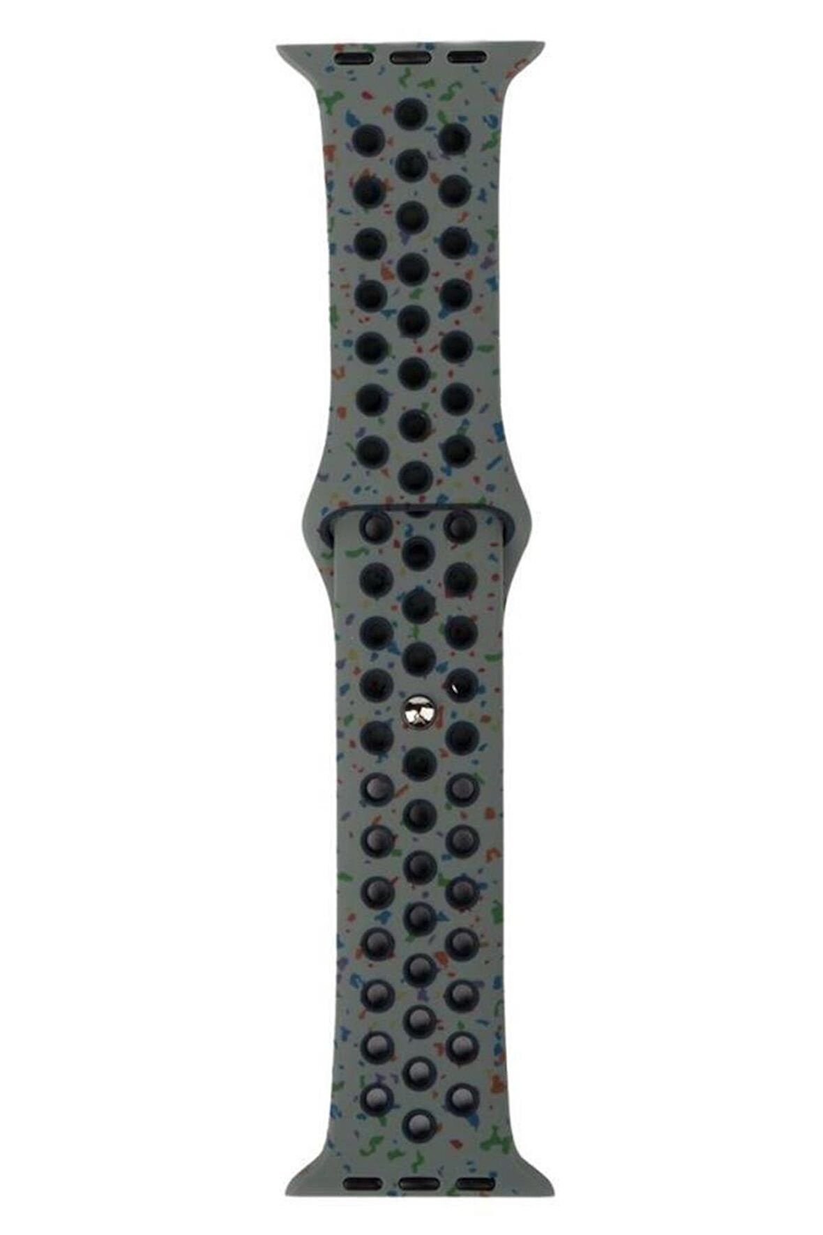 Watch 38mm KRD-02 Yeni Seri Suya Dayanıklı Delikli Renkli Silikon Kordon