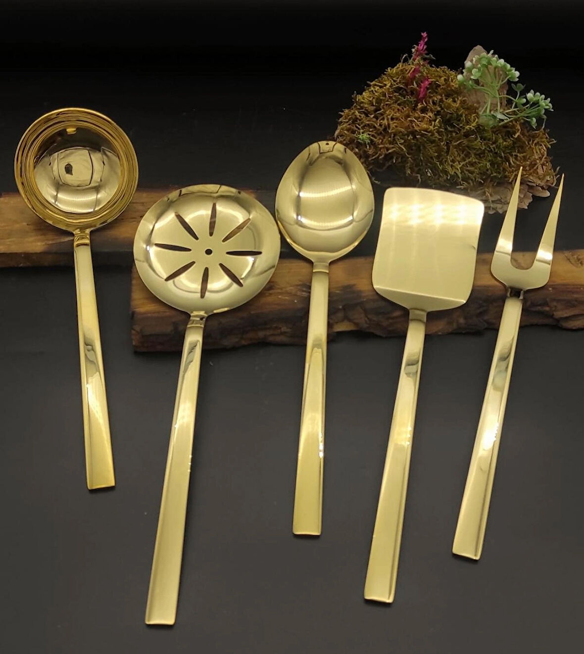 Stayle Titanyum Gold (parlak) 5 li Servis Seti