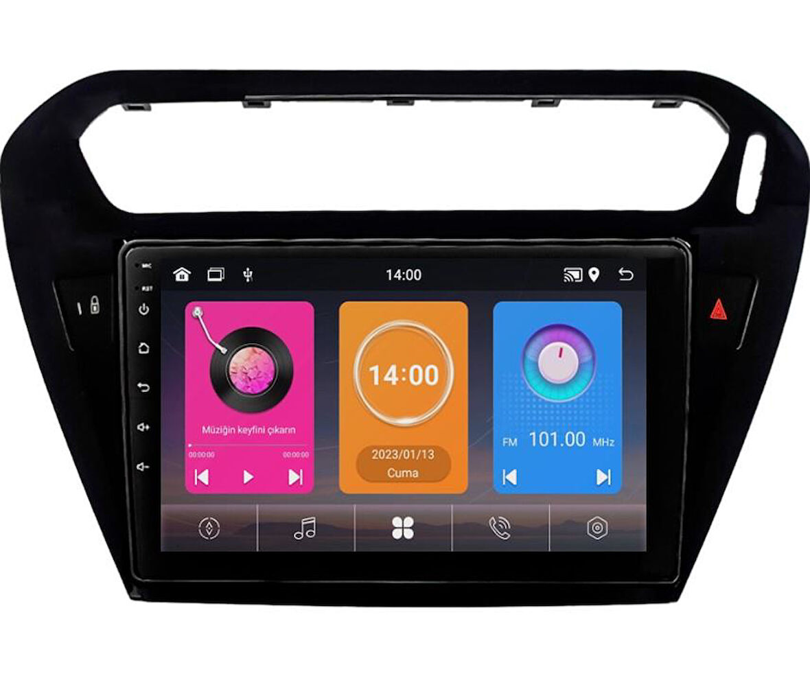 Peugeot 301 Android Multimedya Sistemi (2012-2024) for-x 6/128