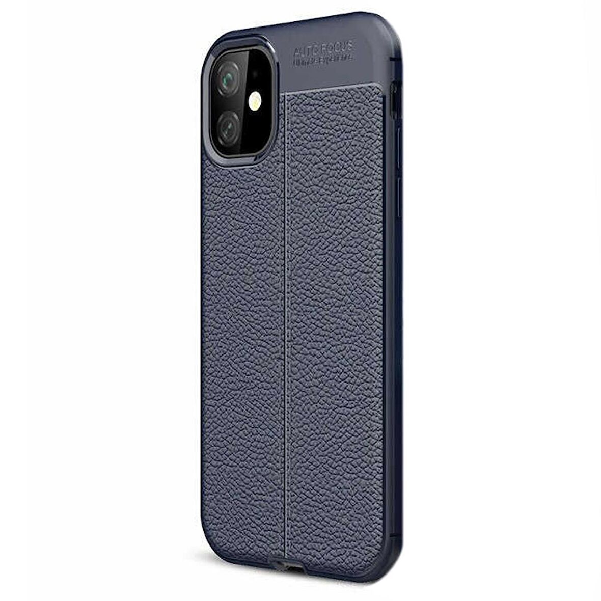 Gpack Apple iPhone 11 Pro Max Kılıf Niss Silikon Deri Görünümlü